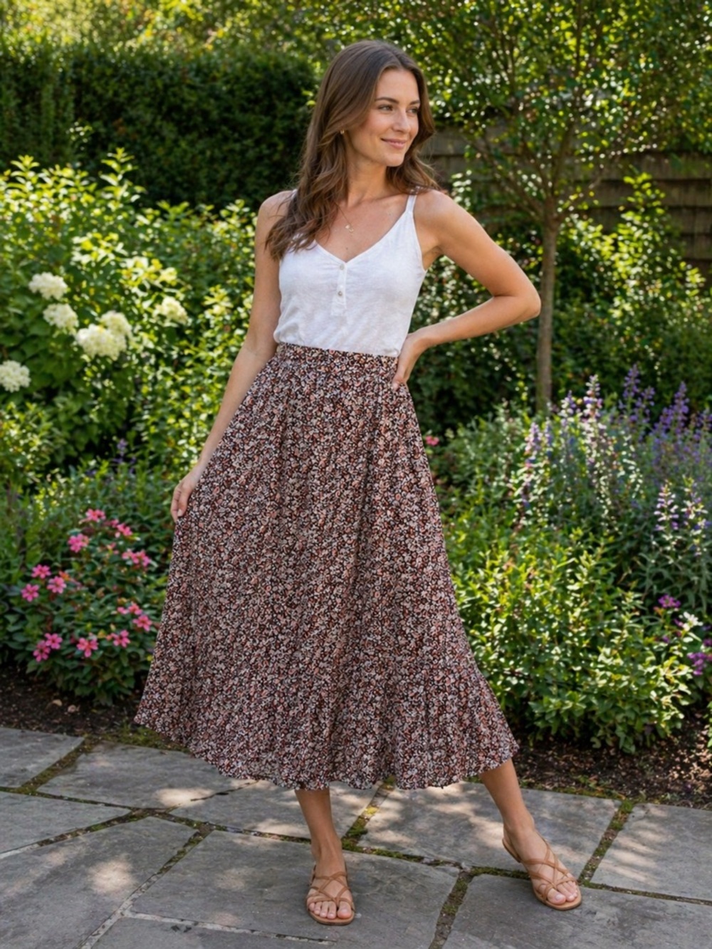 Madewell Shirred Midi Skirt